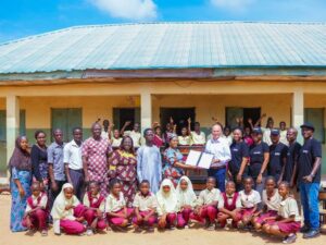 School management, teachers and students express joy as Julius Berger Abumet donates classroom furniture to FCT School